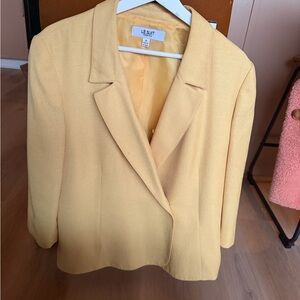 Le Suit Women's Yellow Blazer Vintage